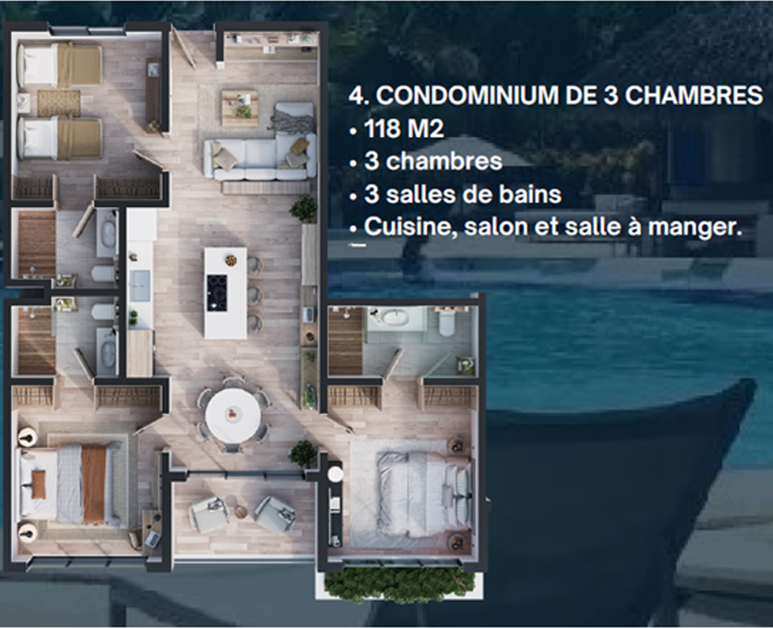 CONDOMINIO DE 3 RECÁMARAS